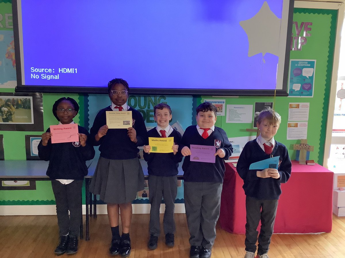 CEResurrection's tweet photo. Well done to our year 4 award winners. We have had a fantastic first week back! #schoolexpectations #Maths #writing #Justice #Reading #Readytolearn https://t.co/MmZQrusVQx