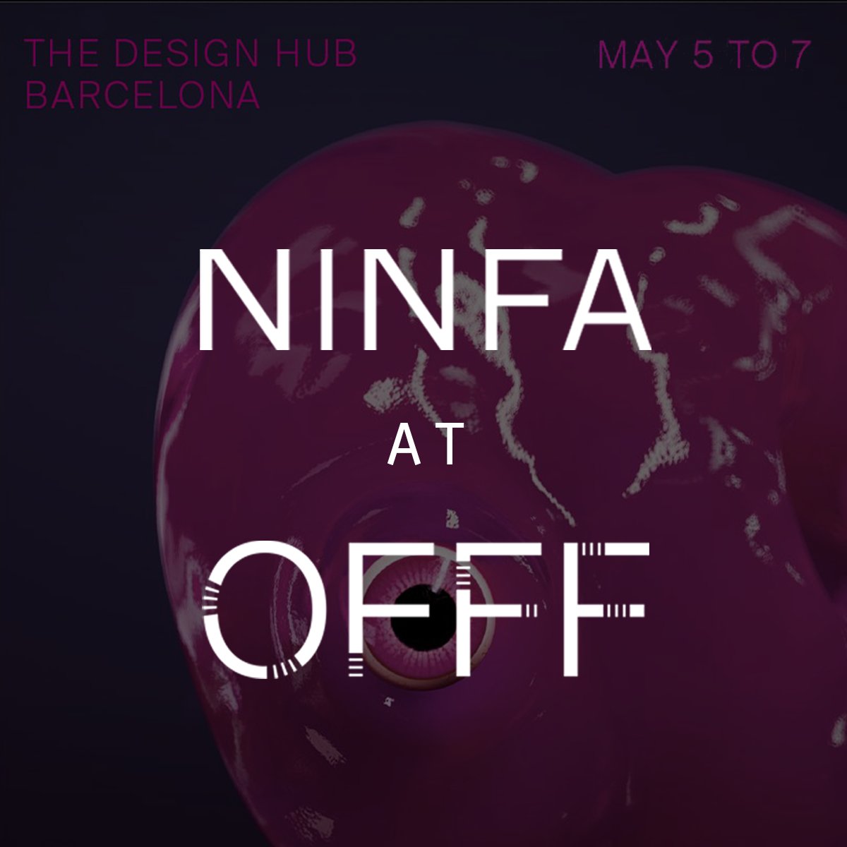 SAVE THE DATE guys! 

Come and meet Ninfa team at @OFFFBarcelona.

The new edition of OFFF will take place on May 5, 6 and 7. 

The festival is well known to showcase the latest trends in the field of creativity and design.

#nftcommunity #NFTs #DigitalArt #web3 #nftcollectors