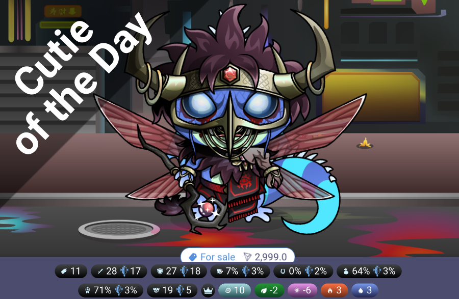 BlockchainCutie's tweet photo. Cutie of the Day

Ahriman lizard

Get it here: ➡️  https://t.co/qo0Nt3vD1F

#play2earn #nfts #blockchaingame https://t.co/4QBfBMr39w