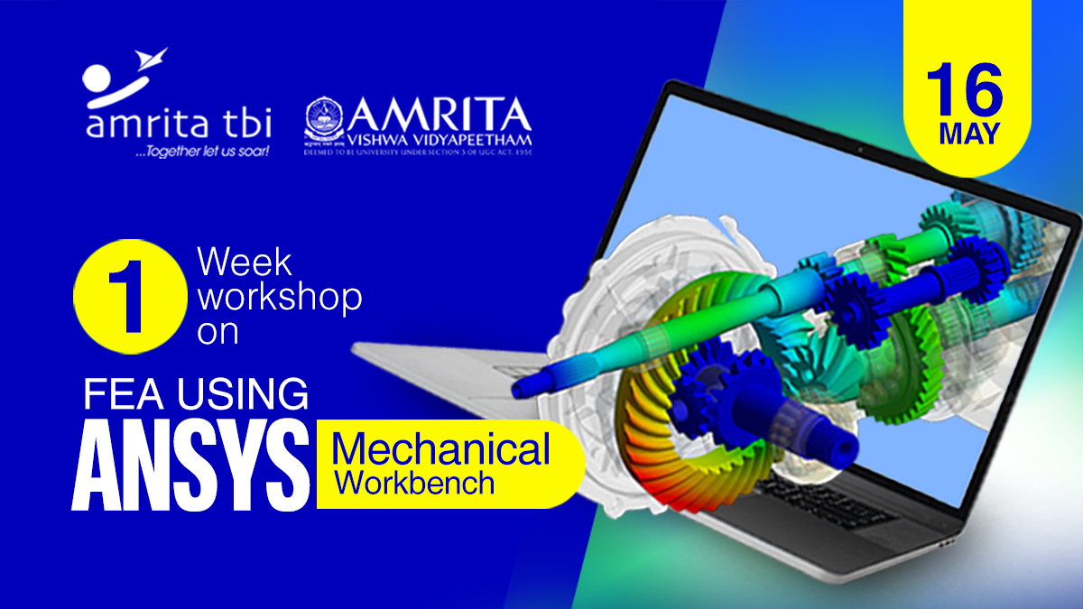AmritaTBI's tweet photo. Workshop on FEA USING ANSYS Mechanical Workbench
Apply Now:https://t.co/KZEGbU43SS
✅  Designed for Beginners to Intermediate learners

✅  40 hrs of ANSYS Mechanical Workbench Training

✅  Theory sessions, as well as Hands-on sessions, will be covered
#workshops https://t.co/pQmiqeA0Ql