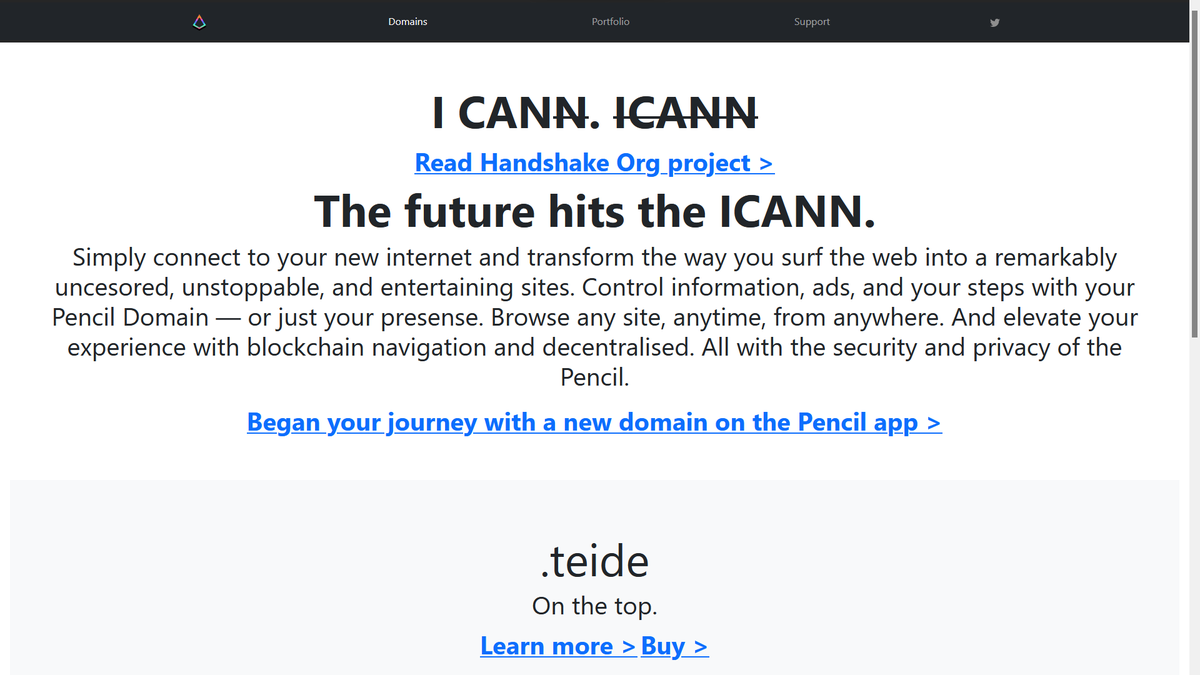 PencilWorksLLC's tweet photo. Our answer to @ICANN & @icann_president paper. Please make a favor to society & read #handshake project, we make it easy here is a link #ICAN #YouCAN #sorryICANN #hns #blockchain #FridayMotivation #dns #webgateway #browser #internet #collisions @MiguelGargallo | @pencildomains 🥰 https://t.co/MDRcnim0dO