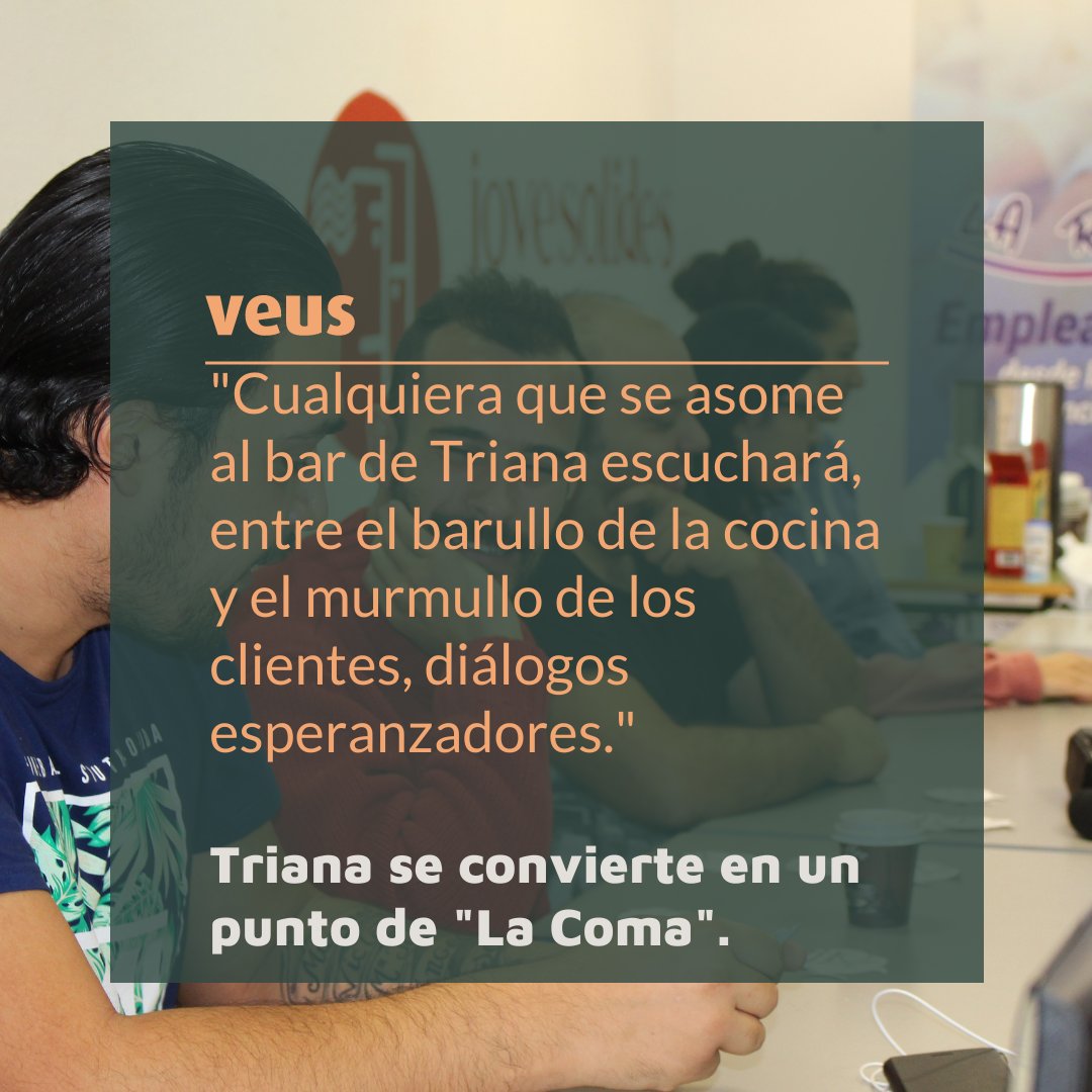 medicusmundimed's tweet photo. Triana se ha convertido en referente para sus vecinas desde que abrió el bar con el que soñaba. Se trató de un proceso en el que el acompañamiento de @JOVESOLIDES ha sido crucial. 

Escúcha el #podcast en https://t.co/yC0GI6hykb Ivoox Spotify
@generalitat @goib https://t.co/N6U6q5MuoH
