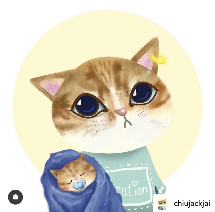 CatcationNft's tweet photo. @chiujackjai got a new little brother recently. For celebration, Catcation specifically designed this loving NFT for them, let’s wish them the best!
 #cat #NFT #Catcation #staycation  #baby #cute #NFTcollections #NFTCommunity #NFTs #NFTGiveaway #nftart #NFTartists #DAO #Crypto https://t.co/tu0QcBAMUx