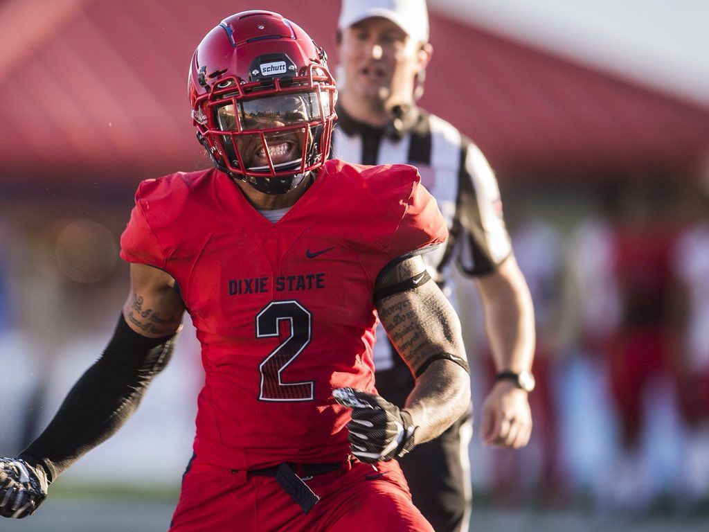 Khalidrob04's tweet photo. #AGTG Truly blessed and honored to receive a offer from Dixie state to further my academic and athletic career #BlazeFoward https://t.co/fzKUclLvAW