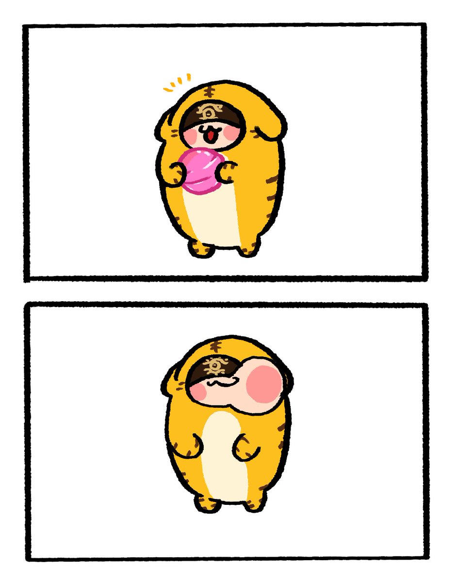 キャンディ貰ったコトラちゃん🍭 