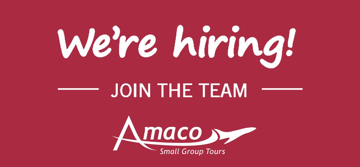 AmacoTravel's tweet photo. We are looking for an experienced Leisure Travel Advisor to join our team. Visit https://t.co/FXFKrISvyu for more details &amp; to apply. https://t.co/FXtP02r4z9