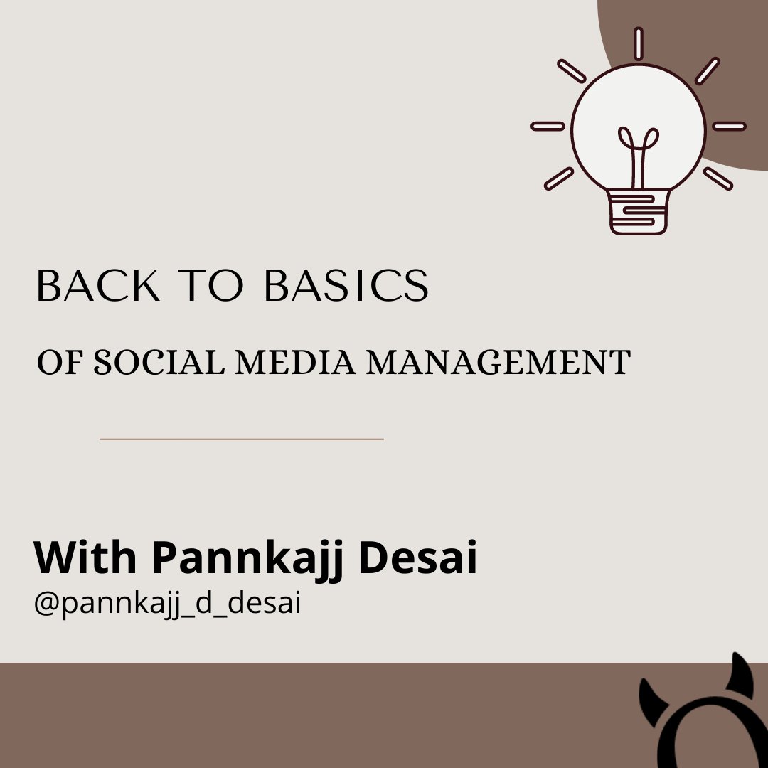 PitchforkLLP's tweet photo. In this edition of Back to Basics, we spoke with our in-house social media junkie - @pannkajjddesai. He shared his go-to tips on handling social media handles like a pro!
#BackToBasics #SocialMediaManagement #QualityContent #QualityVisuals #ConsistencyIsTheKey https://t.co/zChUr8t9W6