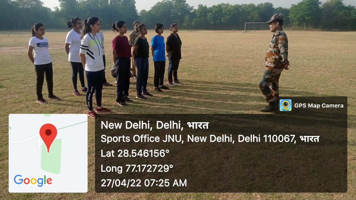 NCC_JNU's tweet photo. JNU NCC Girl Cadets while attending their Practical Class in the Campus .
#UNITYandDiscipline https://t.co/iiSfqdcSY6