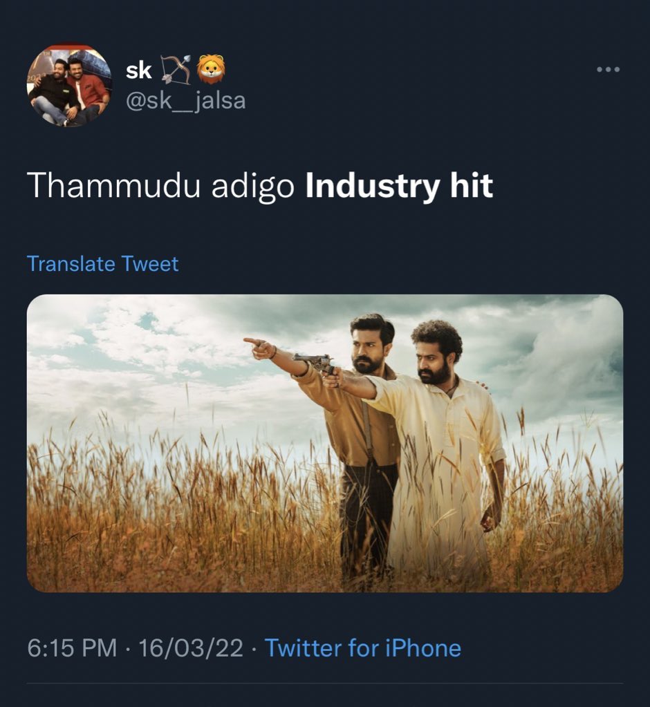 MadjokerReturns's tweet image. Kanna thandri ki hit evvalini koduku, pakka veedhi lo ki velli industry hit ani arichaad anta 👏👏👏