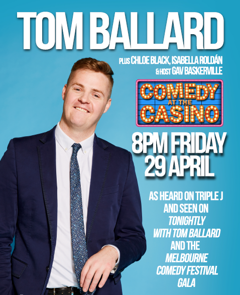 Jokers_Hobart's tweet photo. TONIGHT! @WrestPointTas Derwent Room. 
#Hobart #tasmania @TomCBallard and guests. Tickets $32, available at the door from 7.30pm. https://t.co/xYl7xzf1aa