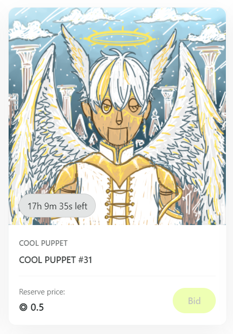 CoolPuppet_sol's tweet photo. ❗️AUCTION UPDATE❗️
COOL PUPPET #30-#32, 17 Hours left.
There's still no bid👀
Reserve price : 0.5 SOL
Bid increment : 0.25 SOL

Auction Link on this thread!! https://t.co/R3ob8DMdAU