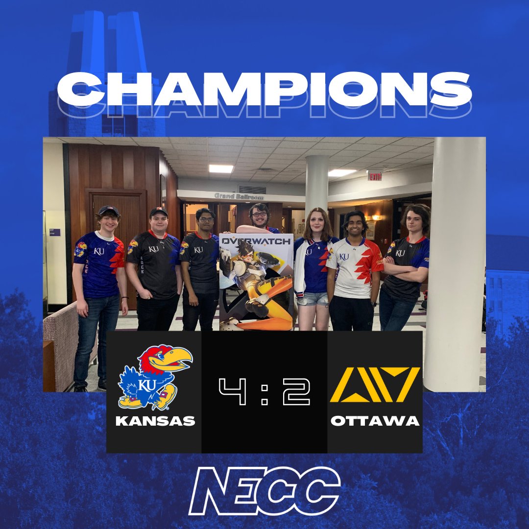NECC Champions Division CHAMPS!! 🏆

We take down Ottawa by a score of 4-2 to claim our first NECC title!

#RockChalkGG