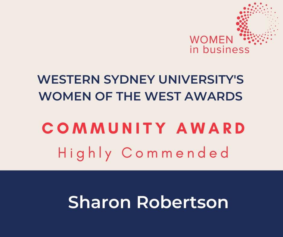 CGWIB's tweet photo. Congratulations to Sharon Robertson for achieving highly commended at the Western Sydney University Women of the West Business Award 2022
#WomeninBusiness #WomenoftheWest https://t.co/9h928nDnvk