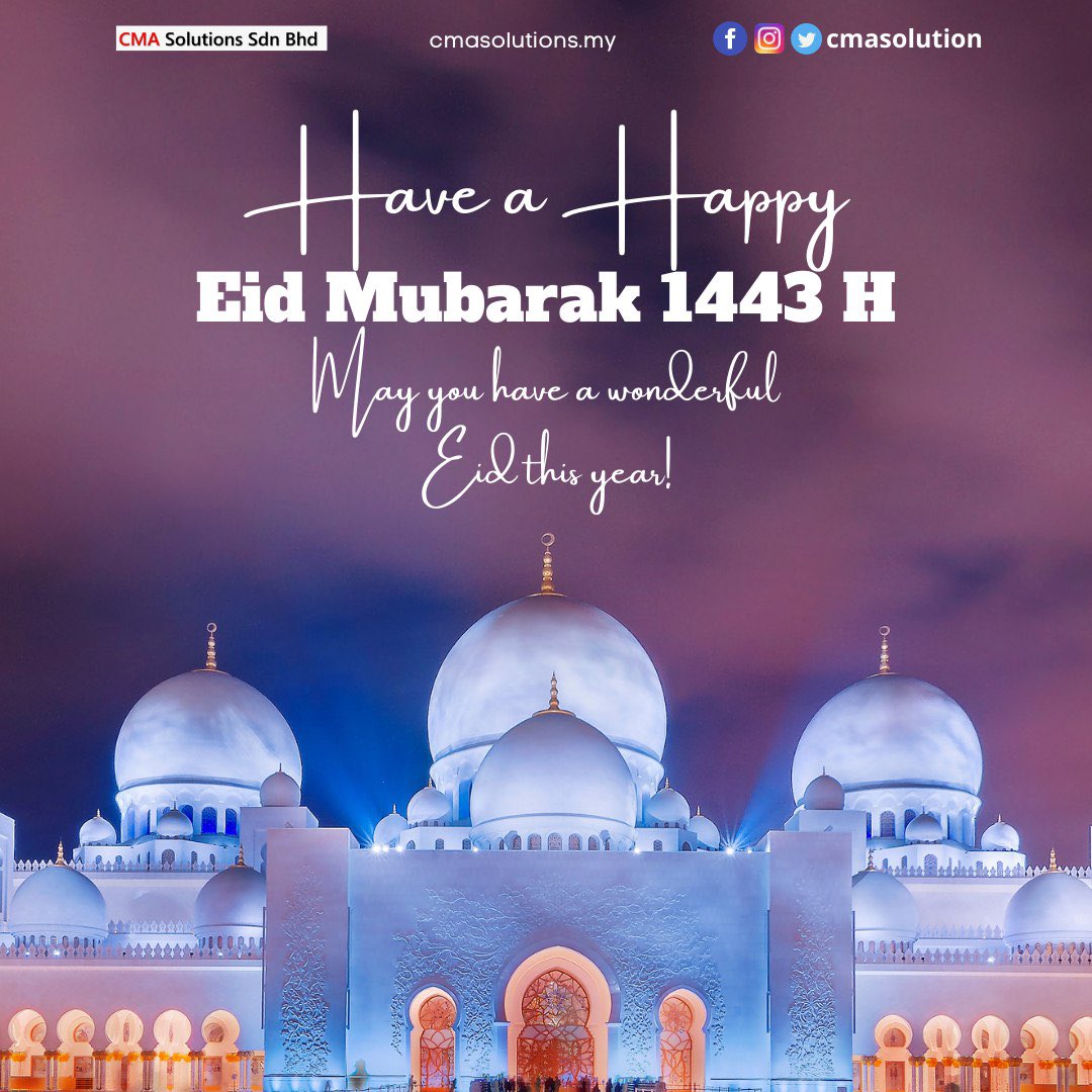 cmasolution's tweet photo. Happy eid mubarak from us 🤍
Take care and be safe
#cmasolutions #internet #softwaredeveloper #webdevelopment #malaysia #kotadamansara https://t.co/yetD4Sqk1L