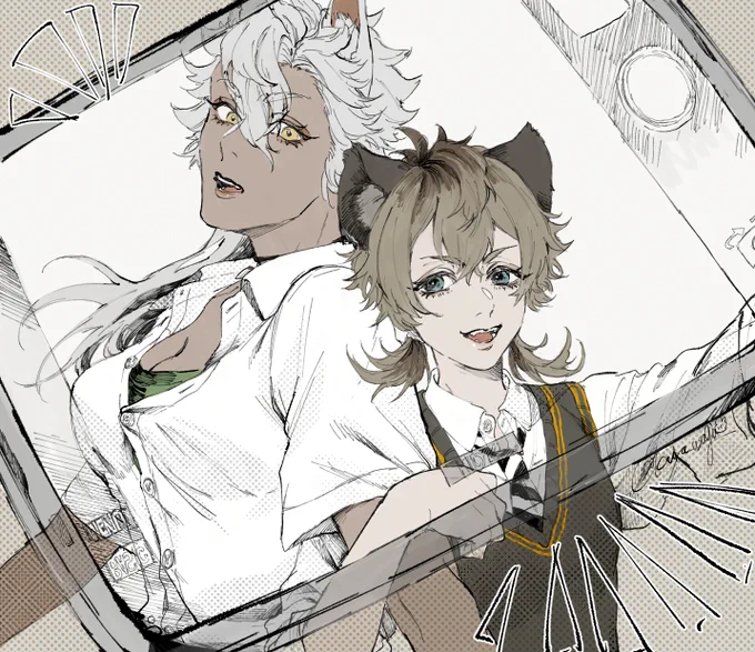 まぢ🦁しか勝たん!な♀️ラちゃんと♀️ジャクちゃんです 