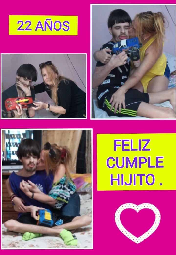 Gracias a todos !!!
Recuerdo ese 29 de abril 2000 cuando te conocí hijo, me enamoré de tu vida.