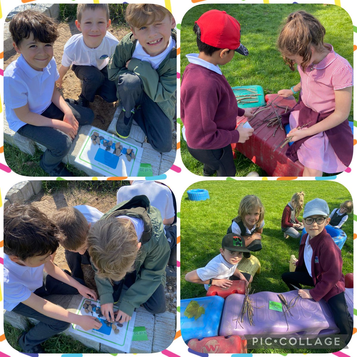 MissGraham_DP's tweet photo. We continued our learning about fractions outside yesterday and took it one step further - finding a fraction of an amount 🤔 Putting our minds together and using super teamwork for this one too ☺️👏 @DrakiesPS #funwithfractions #teamwork #activemaths #outdoorlearnig https://t.co/XWnaDQDR8M