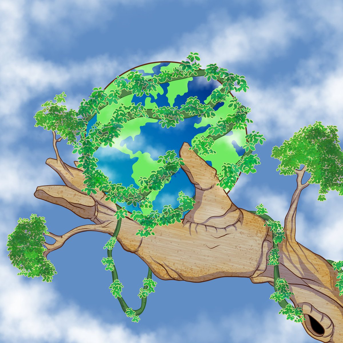 hello #algofam we drop new art to our collection on <a href="/_Dartroom/">Dartroom</a> 💚💚💚

" let's make green earth with our hand "

you can check here 
dart.ws/n/bhladdi

#NFTdrop #NFTCommumity <a href="/NFTindonesia_/">NFTindonesia</a> #AlgoNFTs #NFTs