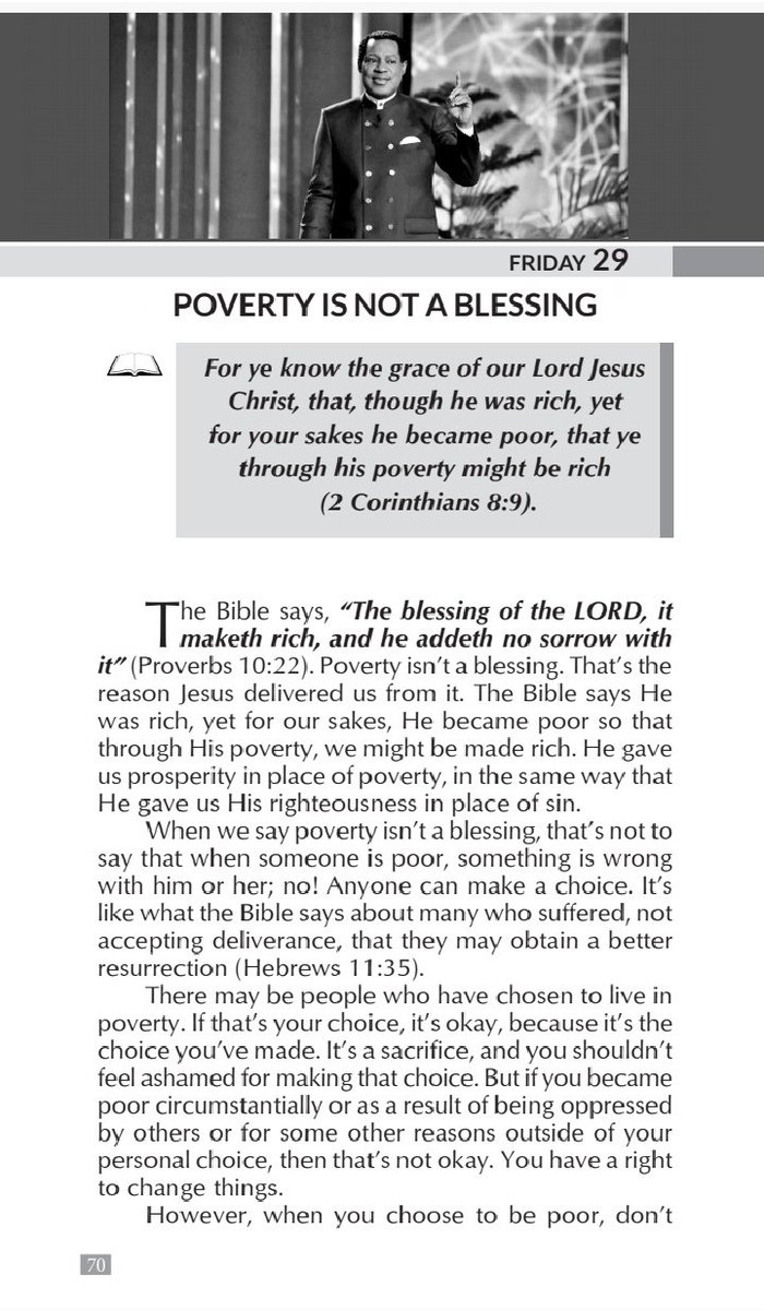 sjabulisodube's tweet photo. POVERTY IS NOT A BLESSING
And if children, then heirs; heirs of God, and joint-heirs with Christ; if so be that we suffer with him, that we may be also glorified together.
Romans 8:17 KJV
#TheEndIsNear
#PrepareYourself
#HeIsComingBackAgain https://t.co/v8mieWHD5y