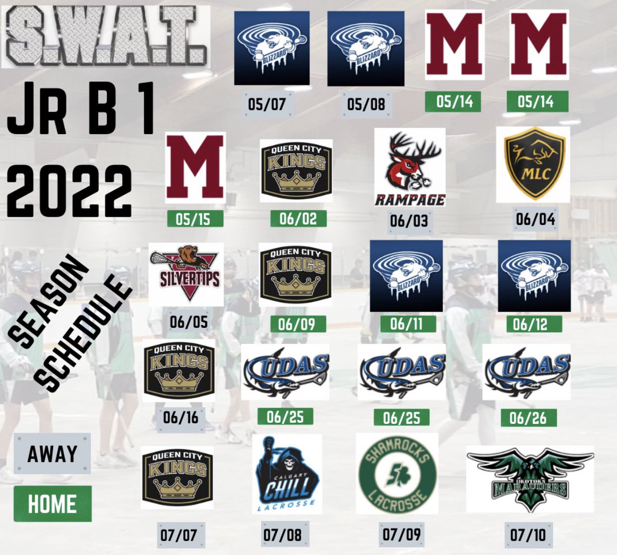 Mark the calendars! Pack the barn! Bring the noise makers and be LOUD! #letsGOboys #fastestgameontwofeet <a href="/RMLaxL/">RMLL</a> <a href="/SaskLacrosse/">Saskatchewan Lacrosse Association</a> <a href="/StoonBoxLAX/">Saskatoon Minor Box Lacrosse Association</a> @CLLlacrosse