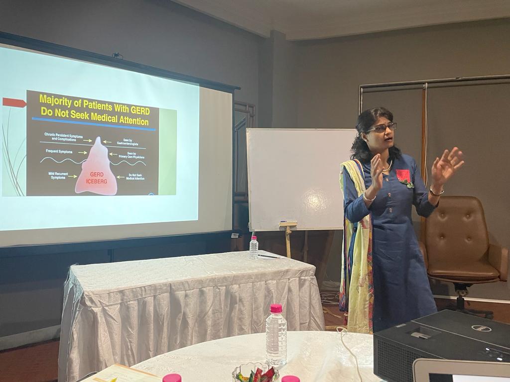 IMA_DNH's tweet photo. 3nd Offline CME post covid academic talk on"GERD” by Dr. Parika Kalra Tandel (Gastroenterologist - valsad) – enlightening session 28-04-22 @IMAteamIGUJARAT @IMAIndiaOrg https://t.co/THu4daJO96