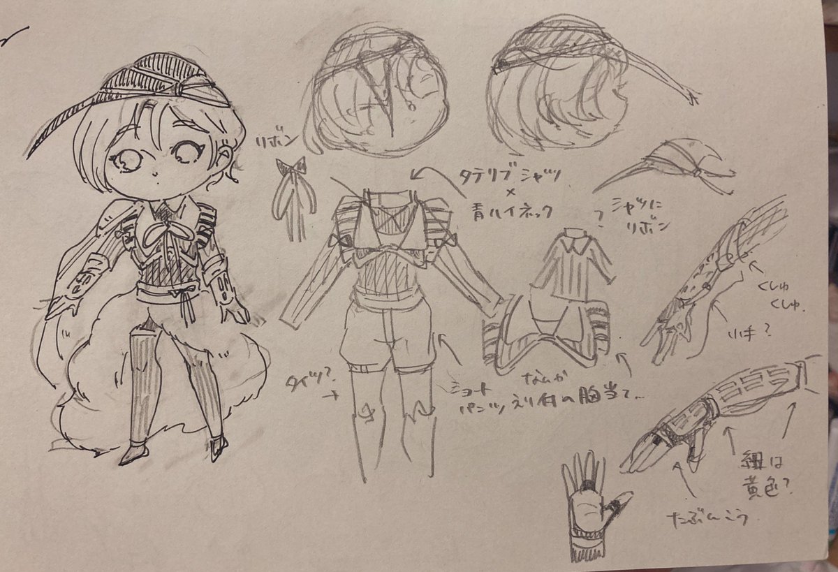 あらたの服を考えていました 