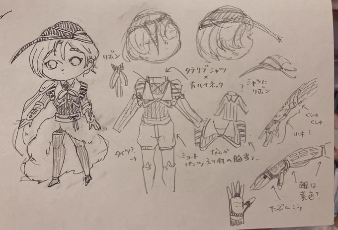 あらたの服を考えていました 