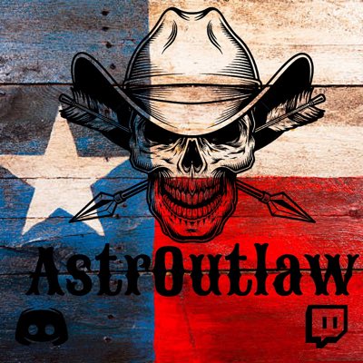 AstrOutlaw_TTV's tweet image. #NewProfilePic I had to replace the logo that I personally drew! So this is the new logo!!! #streamer #twitch #newlogo #discord #outlaw #texas