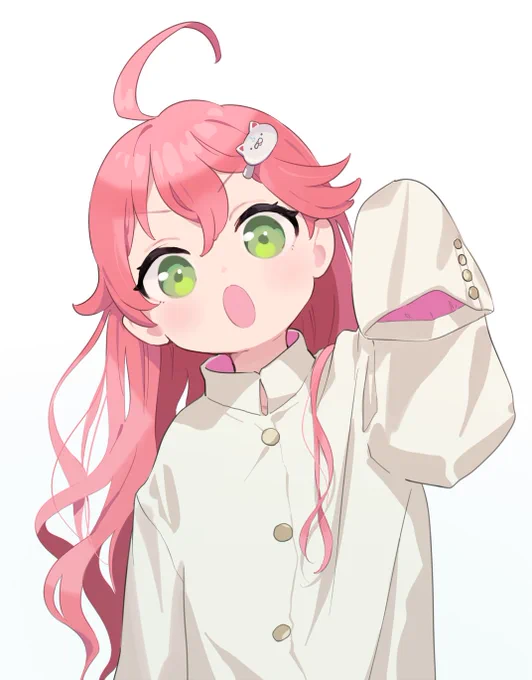 着たいって言ってた白ラン、かわいいねぇ🌸
#miko_Art 
