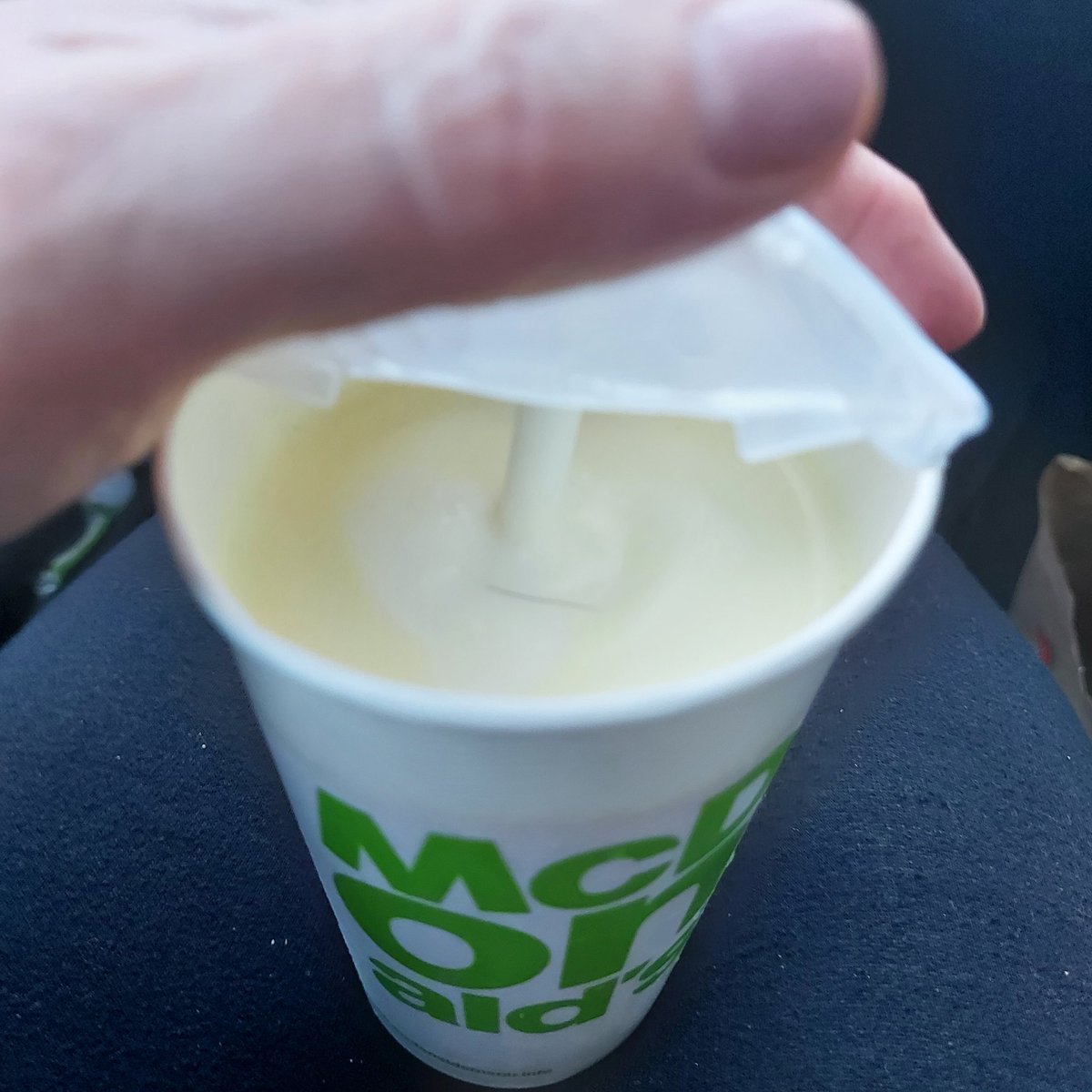 A hair in my milkshake,any response #shocking