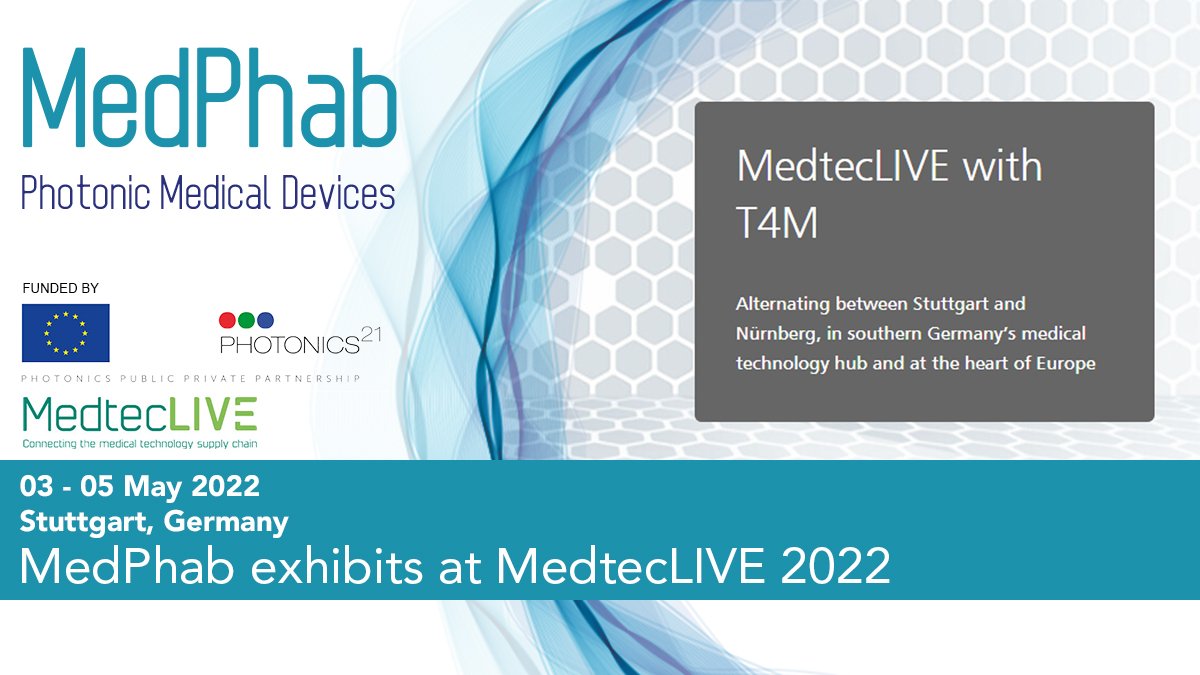MedPhab's tweet photo. 🔊MedPhab will be exhibiting at @MedtecLIVE 2022, from 3 to 5 May in Stuttgart. 
Want to simplify your photonic #medicaldevice development? 📍Visit MedPhab at booth 10-554 at hall 10. More 👉 https://t.co/vLjYiq2vAD

#photonics #healthcare @PhotonicsEU @Photonics21 https://t.co/ldHxVWOJ14