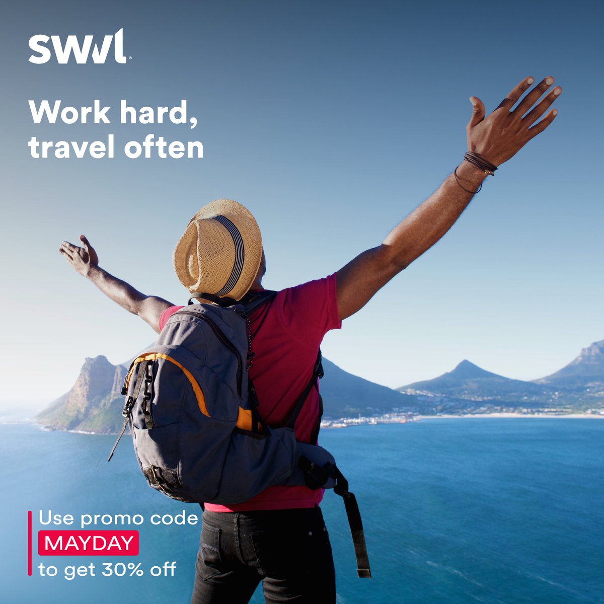 Chop life, problems no dey finish! What’s on your travel list this long weekend? Include us in your plans and enjoy 30% off using the promo code MAYDAY. 
#TravelNaSwvl