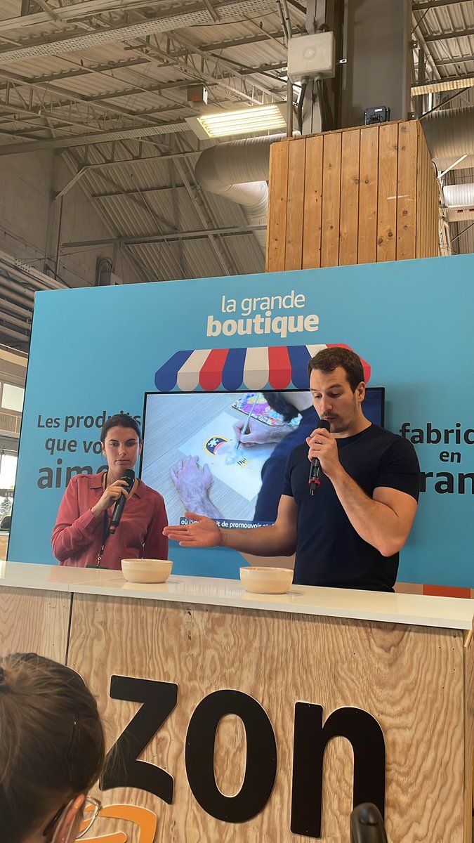 TeaEsd's tweet photo. Ce matin , une dégustation de Ma Petite Fabrique Provençale sur le stand @AmazonNewsFR à @foiredeparis 

#AmazonFoireDeParis https://t.co/HpZfiybe4h