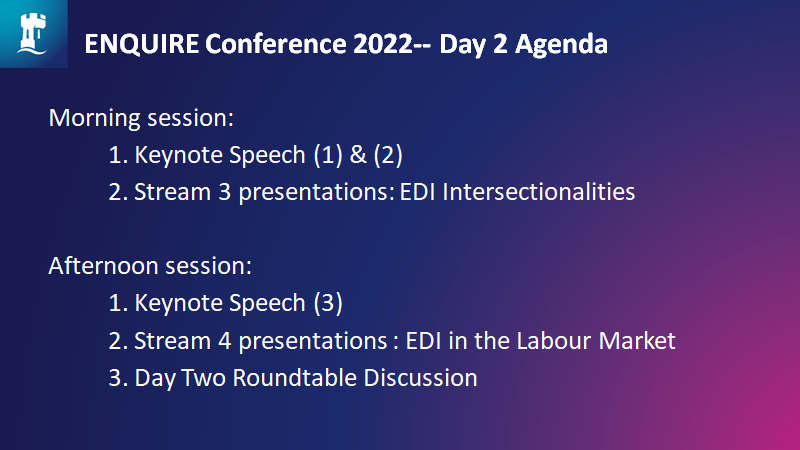 Day two session on ENQUIRE Conference 2022 is on now!