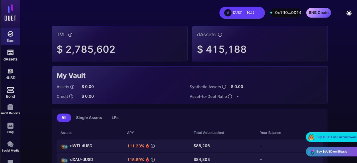 Steptod78's tweet image. Great project Duet Protocol. Understandable platform interface. Great accumulation feature, put my tokens, let them bring profit. 

@duetprotocol 
#Duetprotocol #Synths #DeFi #Yield #Returns #Capital #Efficiency