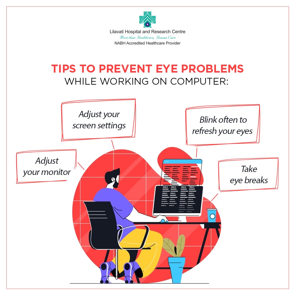 LilavatiHRC's tweet photo. Follow these simple tips to prevent eye problems while using your phones or computers.
#Lilavati #LilavatiHospitalBandra #Mumbai #Healthcare #TertiaryCareHospital #EyeHealth #Eyes #EyeProblems #PreventEyeProblems https://t.co/3QTOUXOrc6