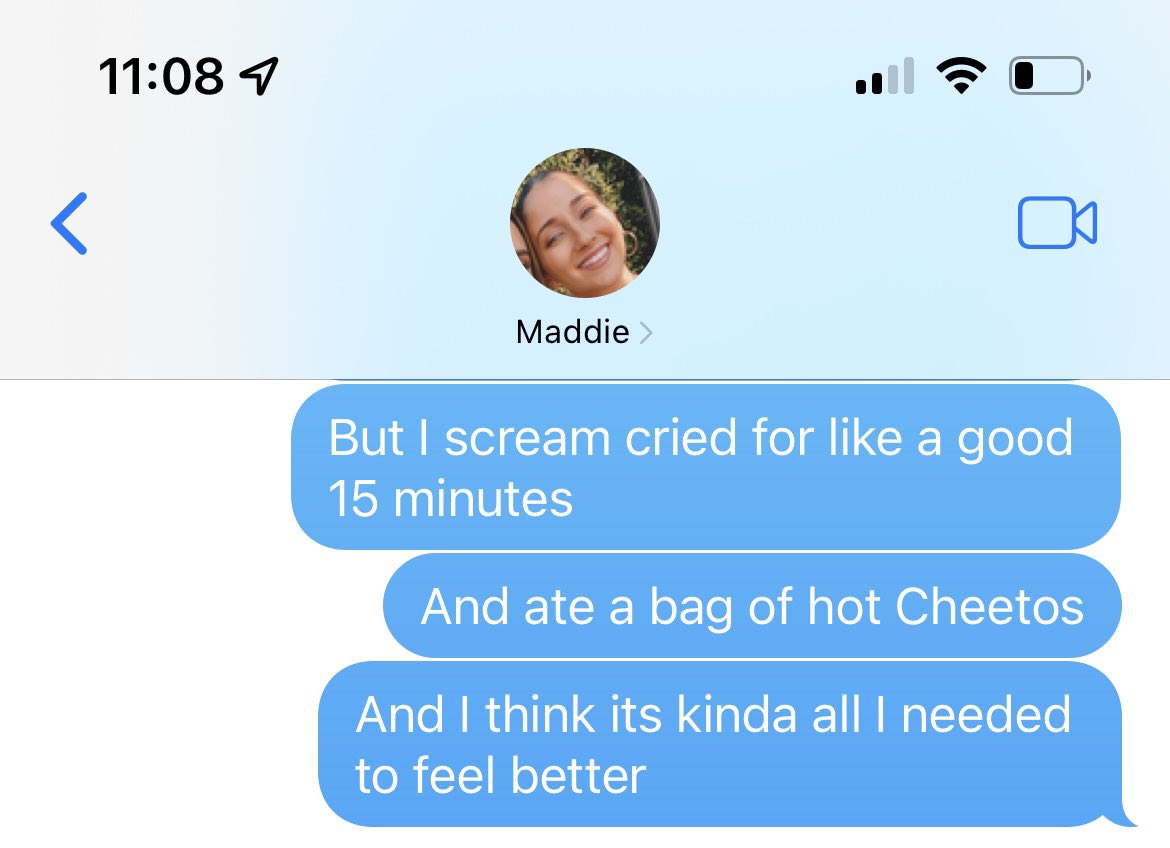 SarahKluft's tweet photo. Is it me?! Am I* the drama? @MaddieObrien https://t.co/J86N7ltnSI