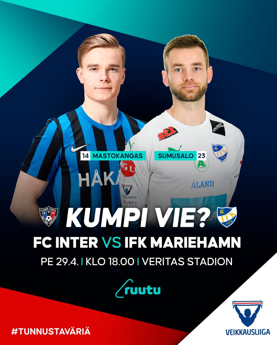 Veikkausliiga's tweet photo. FC Inter pääsee pelaamaan tänään ensimmäisen kotiottelunsa kotinurmellaan tällä kaudella. Vieraaksi saapuu yhä ilman tappioita oleva IFK Mariehamn.

🖥 https://t.co/aWXTDTH7QC

#INTIFKM https://t.co/aWLkbzZF7f
