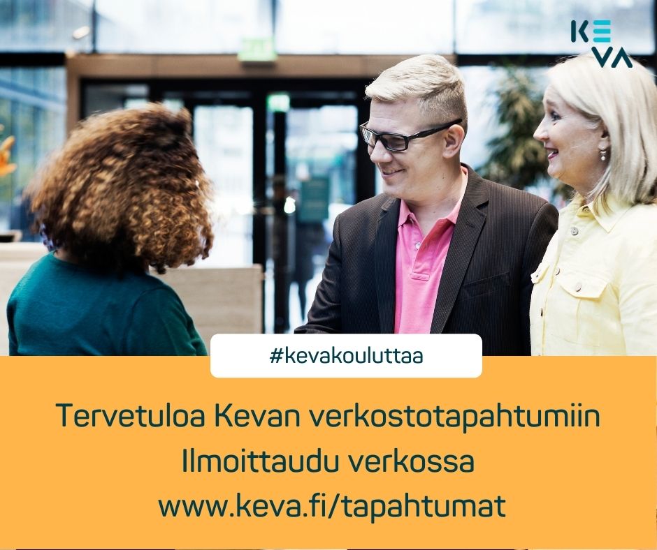 Tarvitsetko työssäsi ratkaisuja ja työkaluja työkykyjohtamiseen keskellä muutosta? Tervetuloa sote-muutosverkoston toukokuun tapaamiseen verkossa 5.5. klo 13-14.30. Aiheenamme on työterveysyhteistyön rakentaminen hyvinvointialueilla.

keva.fi/tapahtuma/sote…

#työterveysyhteistyö