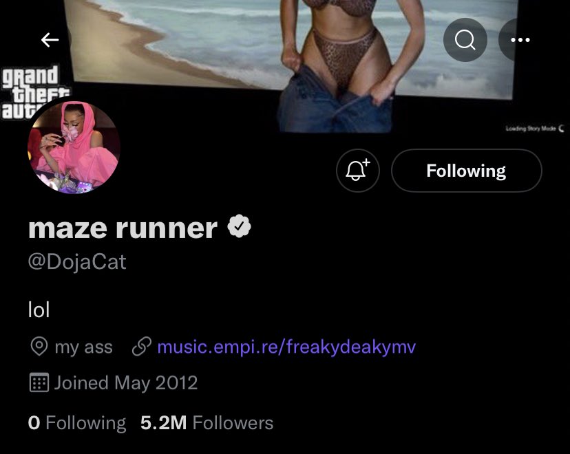 doja cat making her name maze runner someone check on dylan o’brien’s pulse