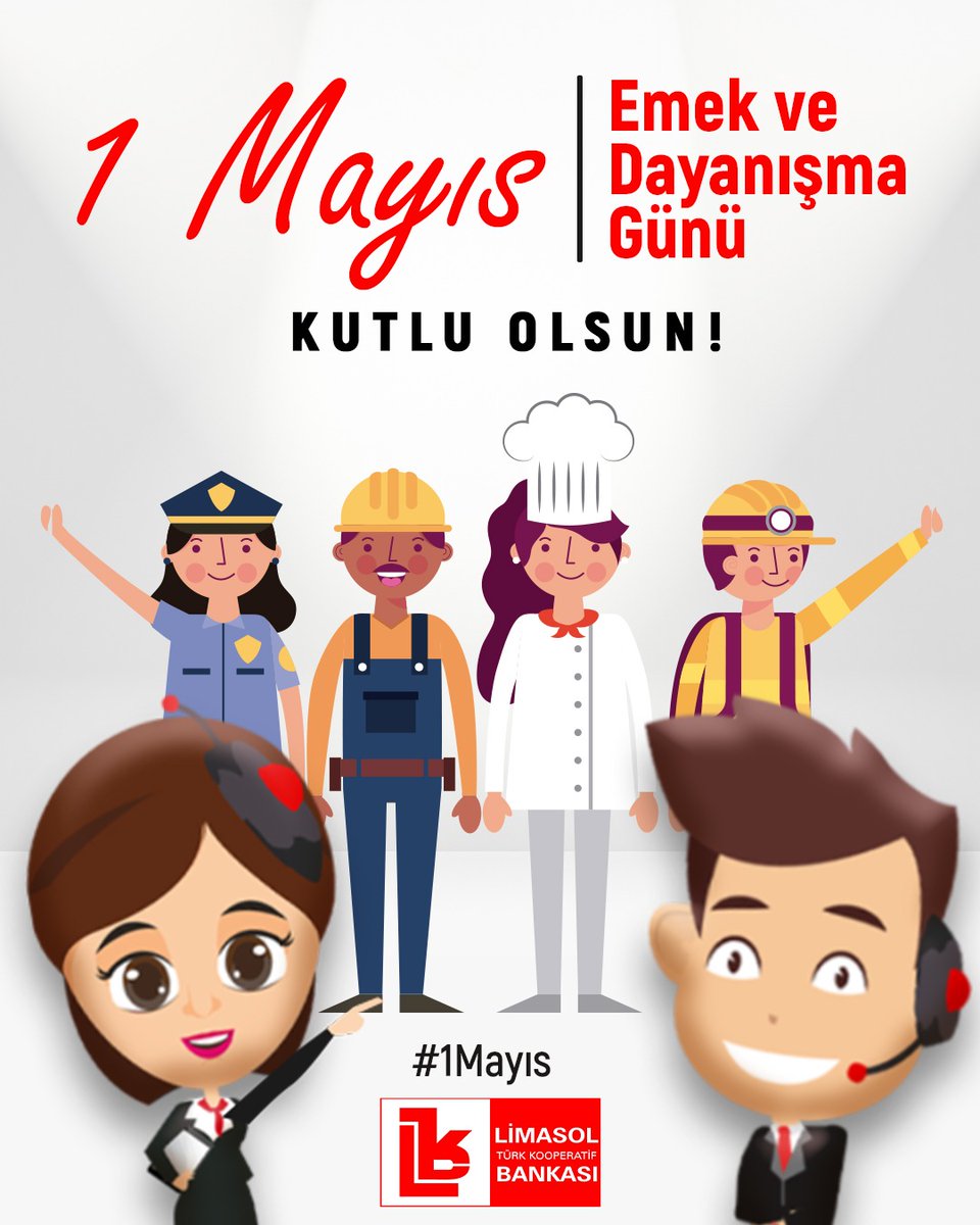 LimasolBank's tweet photo. 1 Mayıs
Emek En Yüce Değerdir.
1 Mayıs İşçi ve Emekçi Bayramı Kutlu Olsun.
444 LTKB
#LimasolBankası #LTKB #Lim #Lima #İşçiBayramı #1Mayıs https://t.co/pJOLtGtNm3