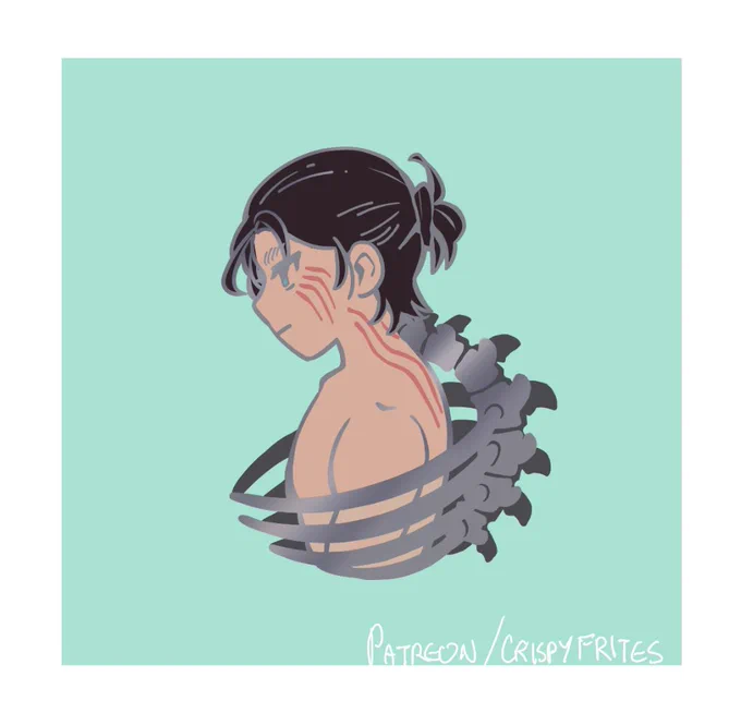 Coming back with this Pin design. Eren, my love 
