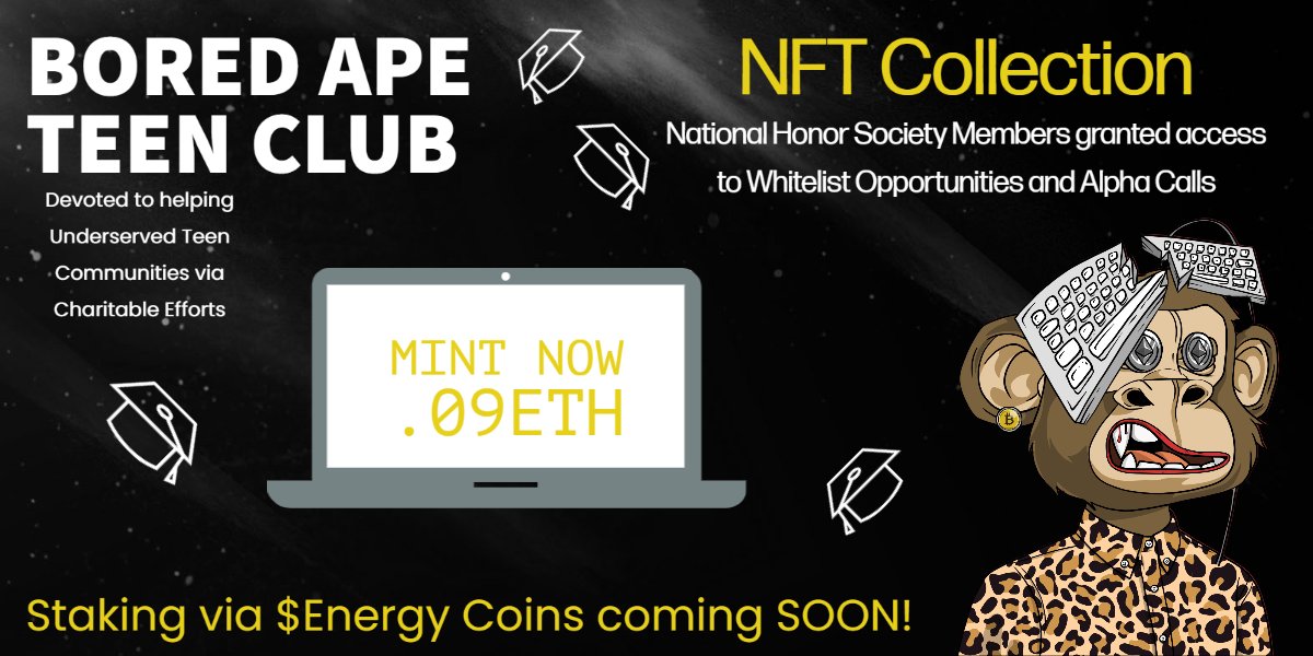 Do you know WHO we ARE?
WHAT we are all about?
WHY you should Buy our #NFTArt?

Come find out!
BoredApeTeenClub.com