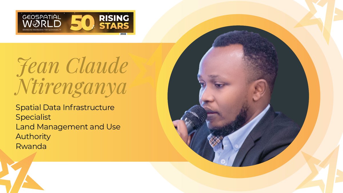 GW_RisingStars's tweet photo. Meet our Rising Star, Jean Claude Ntirenganya 

Jean Claude led the establishment of the #Rwanda #SpatialDataInfrastructure Hub, a platform for harmonized #spatial data collection and dissemination in the country.

Read Jean Claude's full profile at https://t.co/X1CJHcs64m https://t.co/s5pCnIO2bD
