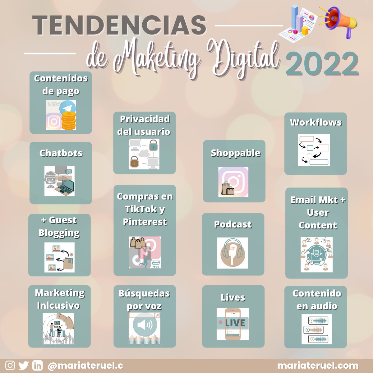 mariateruelc's tweet photo. 📊TENDENCIAS DE MARKETING DIGITAL [2022]

Te dejo el artículo para que puedas echarle un vistazo y me digas:

- ¿Cuál echas en falta?, 
- ¿Cuál añadirías?, etc ⤵️💬
https://t.co/EqbSVZBKHw

Te leo ¡Feliz Viernes! 🥰

#MarketingDigital #marketingonline https://t.co/ND31uzSU7o