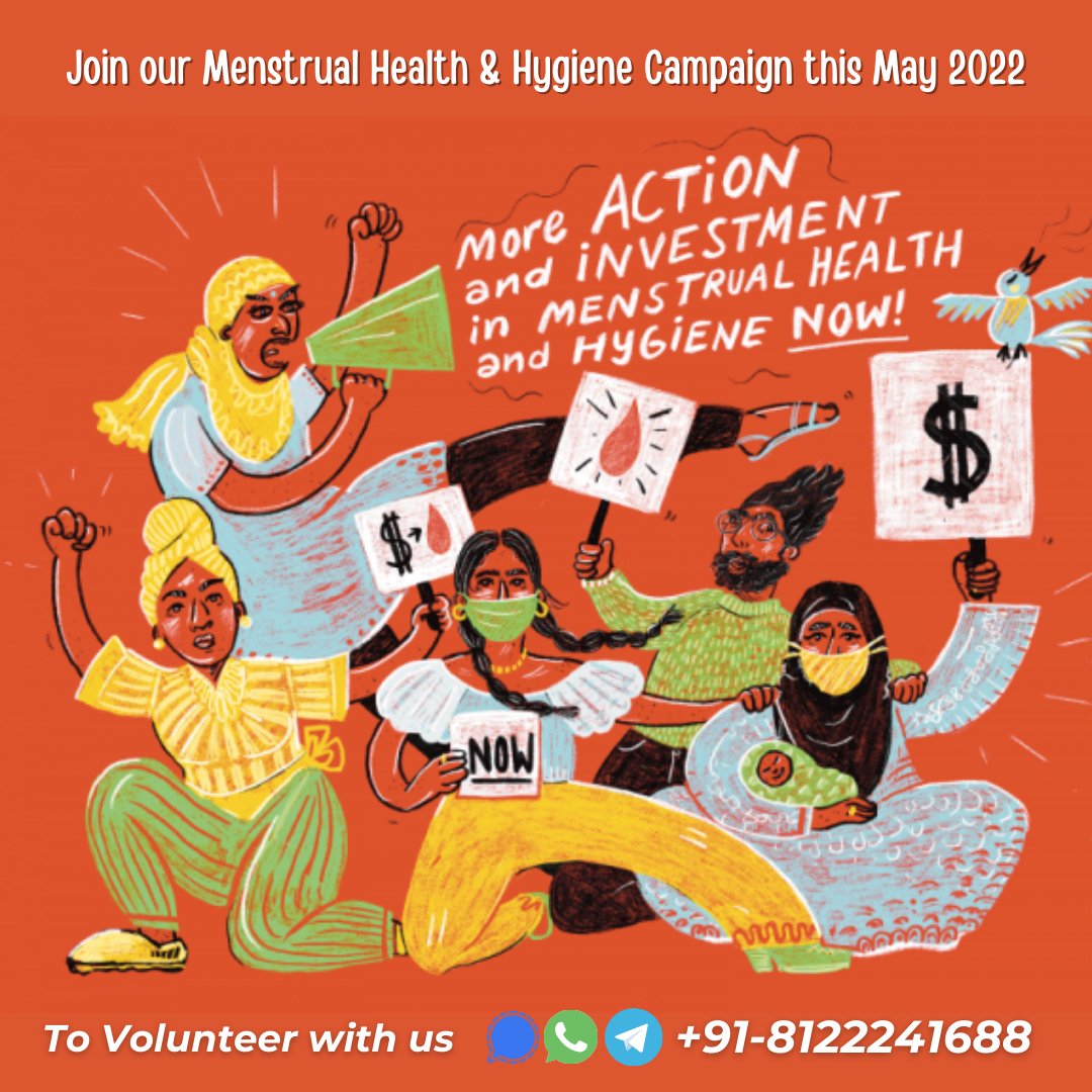 awareindia2020's tweet photo. Observing #mhmmonth2022 through a month long campaign, we're calling out for volunteers to
โ
Lead conversations for our online & offline events
โ
Educate everyone creating Informative Resources
โ
Curate discussions on our social media handles
#31DaysofPeriodPositivity #MHM https://t.co/x3fwcX1p9G