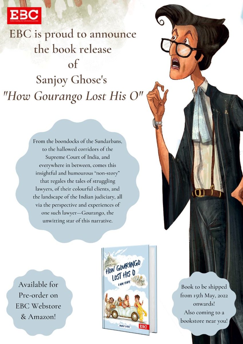 Are you a struggling lawyer? 
We are all set to release 'How Gourango lost his O!', a relatable and humorous legal fiction by 
@AdvSanjoy! 

Pre-order today! bit.ly/3y1707r