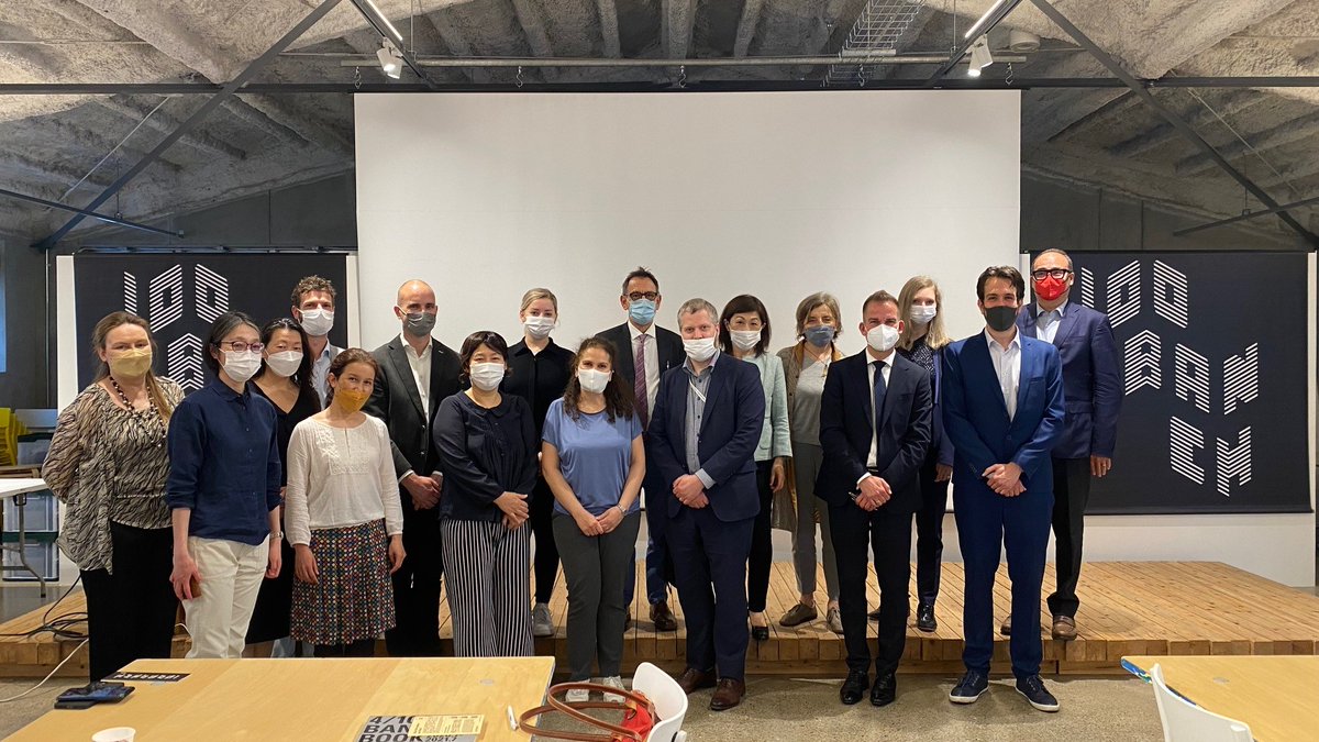 eunicjapan's tweet photo. @100banchE の素晴らしいチームの皆さんが、オーストリア文化フォーラム東京のEUNIC Japan新会長就任後初のミーティングに場所をご提供くださいました。たくさんの刺激的な創造的なインキュベーションプロジェクトを紹介いただきました。ありがとうございます！出席者の皆さんもありがとうございます。 https://t.co/cGjHfSxchk