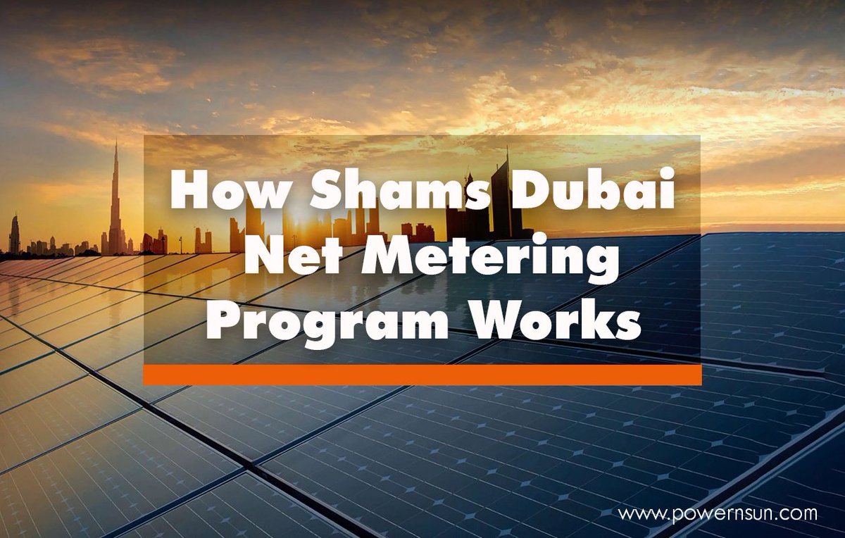 This article will help you to find 'How Shams Dubai Net Metering Program Works'

Read more at: -tinyurl.com/shamsdubai-net…

#ShamsDubai #netmetering #netmeteringdubai #SolarNetMetering #shamssolar #shams #NetMeteringprogram #powernsun #solarenergy #sunpower