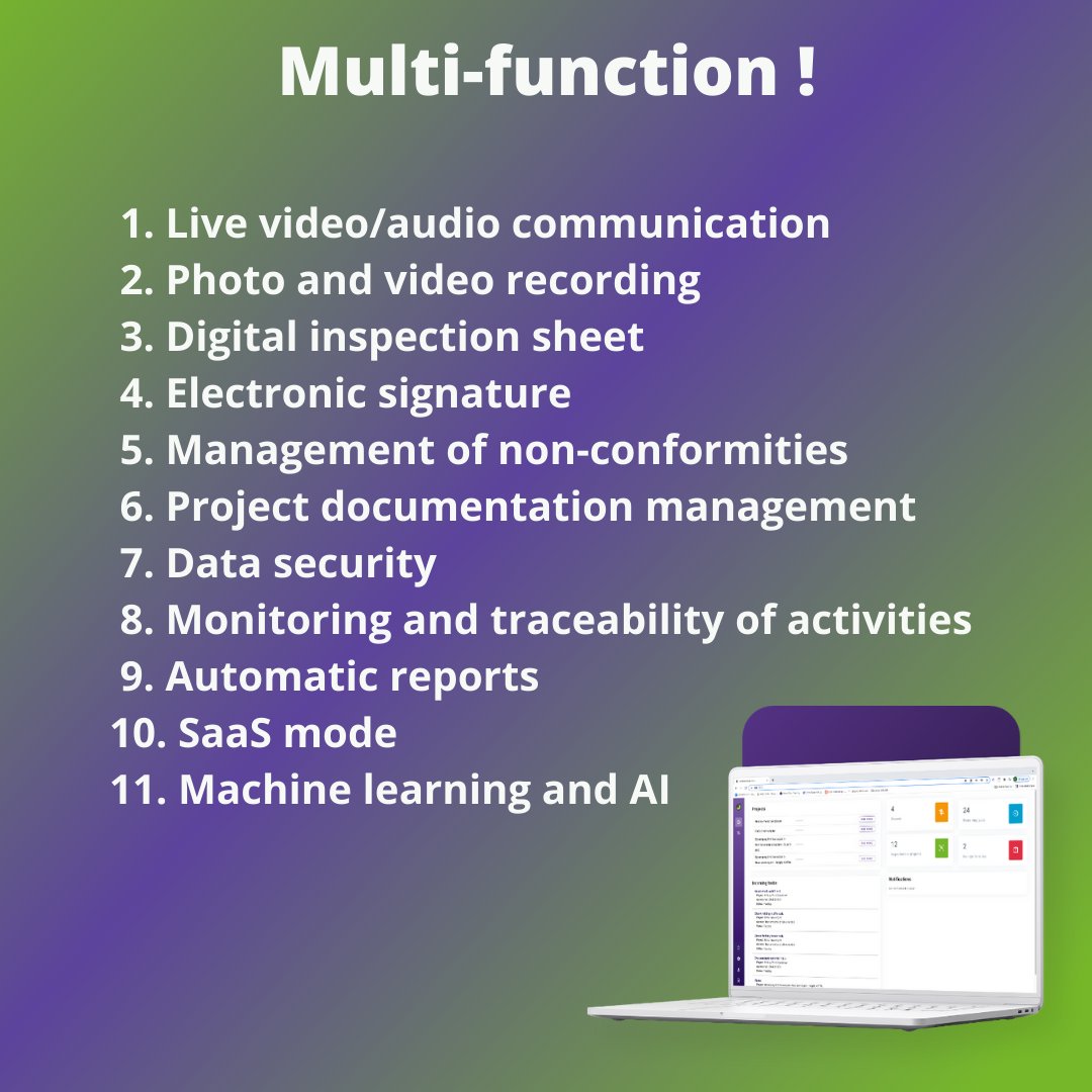 IInspecto's tweet photo. Factolynx the simple, efficient and secure remote inspection software. 
https://t.co/HSCQrvGnEh

#Factolynx #Remotely #Projectmanagement https://t.co/mXotautoT4